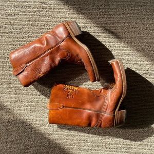 Vintage Cowboy Boots Durango West Western Leather Made in USA Size 9